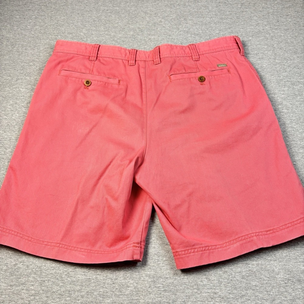 IZOD Saltwater Shorts Mens 38 Vibrant Pink Salmon Chino Stretch Flat Front 38x9 - Picture 8 of 10